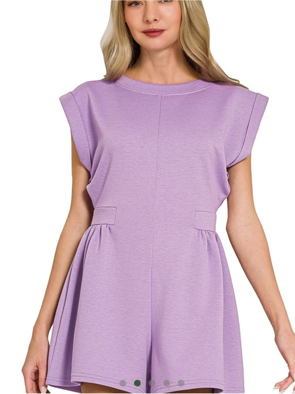 Zenana Outfitters Lavender Sleeveless Romper